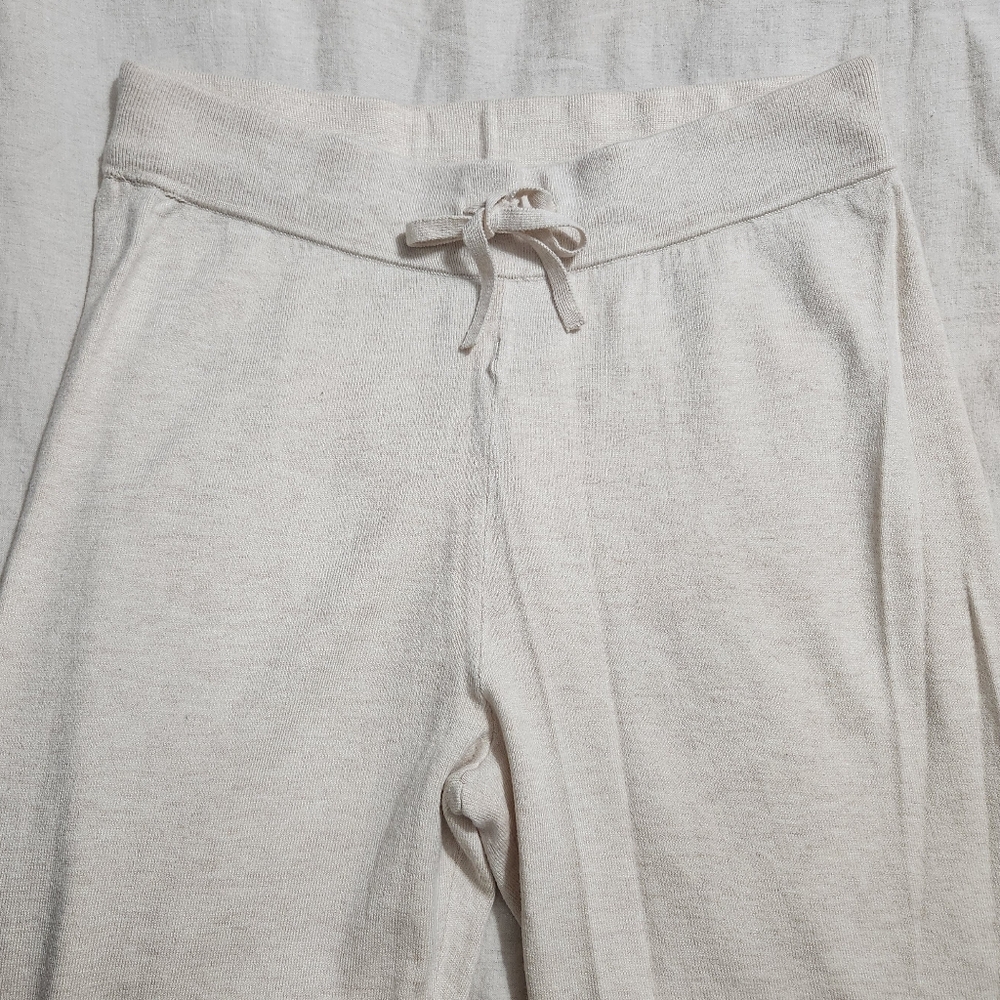 Banana Republic Cream Knit Joggers
